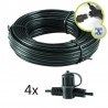Techmar 8m Main Cable SPT-1 With 4 Connectors