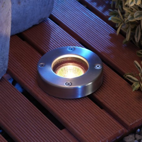 Techmar Garden Lighting UK Outdoor Lights Low Voltage Umbra Warm White 12V Plug & Play LED Decking Light 1