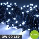 Heavy Duty Static White 3W 90 LED String Lights