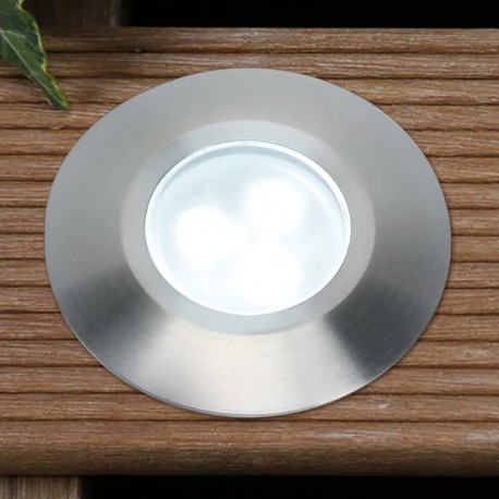 Techmar Garden Lighting UK Outdoor Lights Low Voltage Alpha White 12V LED Garden Deck Light 1