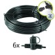 Techmar Garden Lighting UK Outdoor Lights Low Voltage 15m SPT-1 Garden Mains Cable With 6 Connectors 1