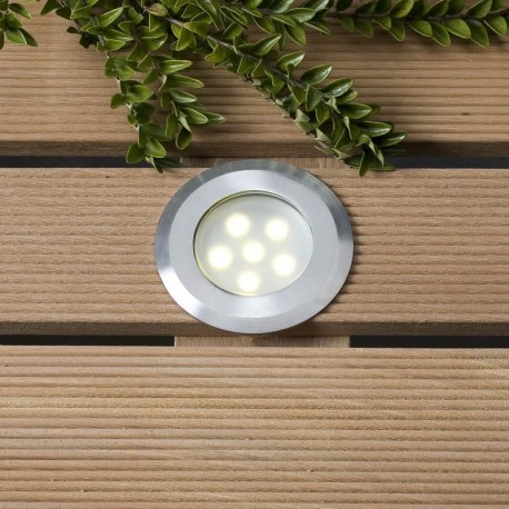 Techmar Garden Lighting UK Outdoor Lights Low Voltage Sirius Warm White 12V LED Garden Deck Light 1